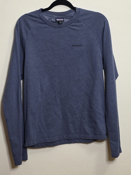 Patagonia Tops - Patagonia Organic Cotton Crewneck Sweatshirt - Blue